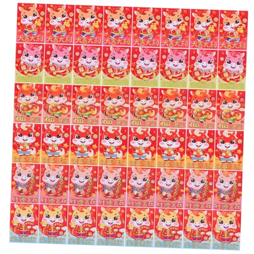 LOORGVEL Cartoon-rotes Paket Chinesische Umschläge Für Roter Umschlag Für Neujahr Rotes Umschläge Für Chinesische Glück Papier von LOORGVEL