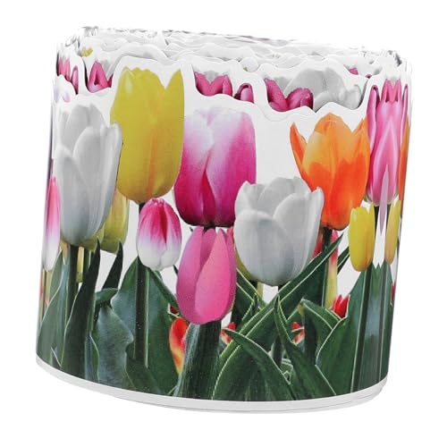LOORGVEL Dekorativer Tulpenrand aufkleber Selbstklebend Austauschbarer Border Trim für Pinnwand Klassenraum Büro und Party dekoration Festival Supplies von LOORGVEL