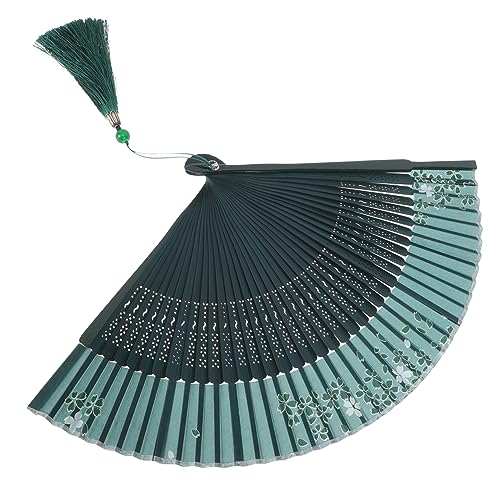 LOORGVEL Faltbarer Handfächer Chinesischer Vintage Fächer mit Blumenmuster Leichter Stabiler Faltfächer für Damen und Herren Dekorativer Handventilator und Tanz Accessoire LOORGVEL Faltbarer Handfächer Chinesischer Vintage Fächer mit Blumenmuster Leichter Stabiler Faltfächer für Damen und Herren Dekorativer Handventilator und Tanz Accessoire von LOORGVEL