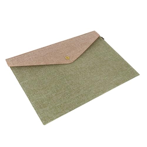 LOORGVEL Filz dokumententasche Armygrün Snap button Verschluss Strapazierfähig Vielseitiger Organizer für Papier Akten Büro Schulbedarf Kompakter Dokumentenhalter von LOORGVEL