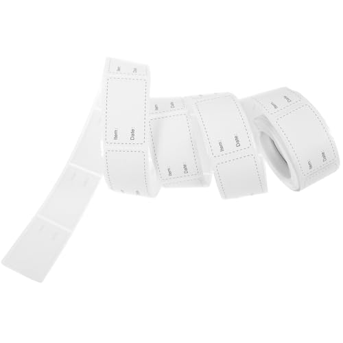 LOORGVEL Gefrieretiketten Rolle Selbstklebend Ablösbare Lebensmittel aufkleber für Vorratsdosen und Gefrierschrank Wiederablösbar Beschriftbar Hitzebeständig für Haushalt und Küche LOORGVEL Gefrieretiketten Rolle Selbstklebend Ablösbare Lebensmittel aufkleber für Vorratsdosen und Gefrierschrank Wiederablösbar Beschriftbar Hitzebeständig für Haushalt und Küche von LOORGVEL