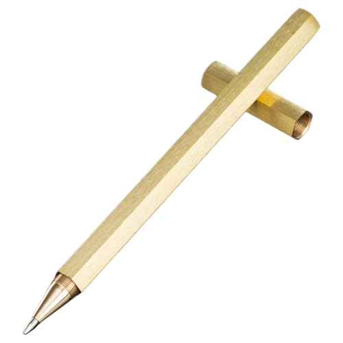 LOORGVEL Gelstift aus Langlebigem Kupfer Sechseckiges Design für Präzises Zeichnen und Schreiben Feine Spitze Smudgefrei Eleganter Vintage Kugelschreiber für Büro Schule Zuhause LOORGVEL Gelstift aus Langlebigem Kupfer Sechseckiges Design für Präzises Zeichnen und Schreiben Feine Spitze Smudgefrei Eleganter Vintage Kugelschreiber für Büro Schule Zuhause von LOORGVEL