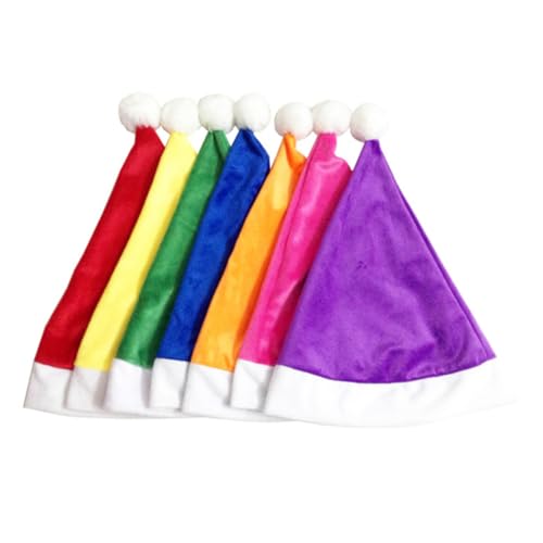 LOORGVEL Grüne Weihnachtsmütze aus Weichem Plüsch für Erwachsene und Festliche Santa Claus Mütze als Kostüm und Partydeko für Weihnachtsfeier und Fasching von LOORGVEL