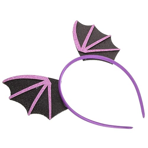 LOORGVEL Halloween Fledermaus Stirnband mit Flügeln aus Leichtem Komfortabel und Langlebig für Damen und Herren Halloween Party Cosplay Teufel Design für Kostüm und Festival von LOORGVEL