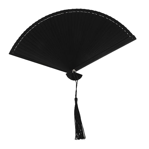 LOORGVEL Handlicher Faltbarer Handfächer Retro Design mit Quaste und Stofftasche Leichter Faltbarer Bambusfächer für Dekoration Tanzrequisit und Fotografie Tragbar für Damen und Herren LOORGVEL Handlicher Faltbarer Handfächer Retro Design mit Quaste und Stofftasche Leichter Faltbarer Bambusfächer für Dekoration Tanzrequisit und Fotografie Tragbar für Damen und Herren von LOORGVEL