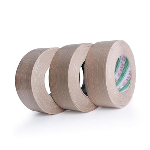LOORGVEL Kraftpapier Klebeband Wasserfreies Reißbares Verpackungsband mit Hohem Haftvermögen Flexibles Robustes Papierband für Fotos Verpackung und Druckschutz LOORGVEL Kraftpapier Klebeband Wasserfreies Reißbares Verpackungsband mit Hohem Haftvermögen Flexibles Robustes Papierband für Fotos Verpackung und Druckschutz von LOORGVEL