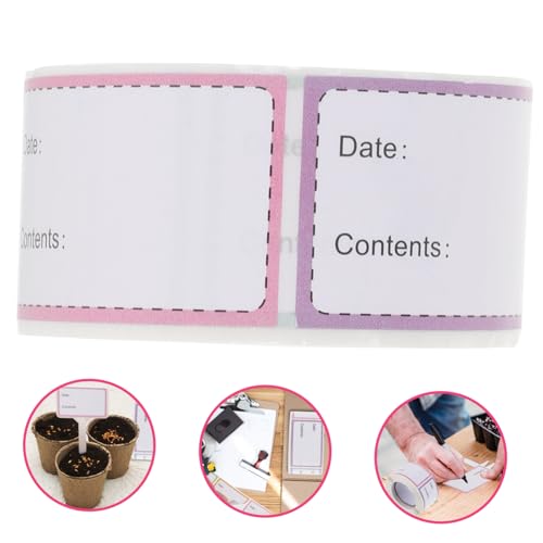 LOORGVEL Lebensmittel Etiketten Rolle Beschreibbare Gefrieretiketten Selbstklebend Ablösbar Vielseitig für Gefriertruhe Kühlschrank Vorratsdosen Wiederverwendbare Aufbewahrung LOORGVEL Lebensmittel Etiketten Rolle Beschreibbare Gefrieretiketten Selbstklebend Ablösbar Vielseitig für Gefriertruhe Kühlschrank Vorratsdosen Wiederverwendbare Aufbewahrung von LOORGVEL