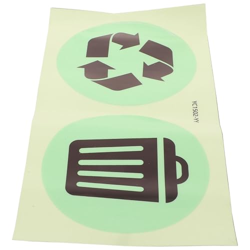 LOORGVEL Leuchtende Mülltonnen aufkleber Selbstklebend Recycling Etiketten Müllsortierung Sichtbar für Küche und Müllbehälter LOORGVEL Leuchtende Mülltonnen aufkleber Selbstklebend Recycling Etiketten Müllsortierung Sichtbar für Küche und Müllbehälter von LOORGVEL