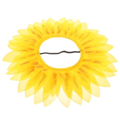 LOORGVEL Lustiger Sonnenblumen Kopfschmuck für Weiches Material Einfach Anzuziehen Deko Accessoire für Kindergarten Sportspiele und Party Requisiten von LOORGVEL