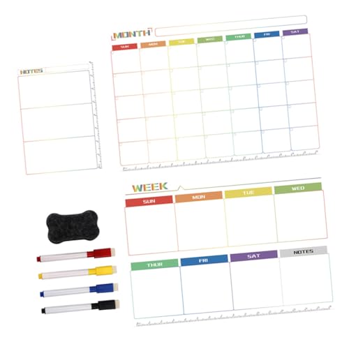 LOORGVEL Magnetischer Monatsplaner Whiteboard Abwischbar Küchen Kühlschrank Magnettafel Kalender Notizblock für Essensplan Organisation Alltag LOORGVEL Magnetischer Monatsplaner Whiteboard Abwischbar Küchen Kühlschrank Magnettafel Kalender Notizblock für Essensplan Organisation Alltag von LOORGVEL