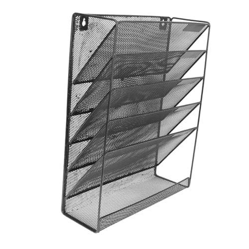 LOORGVEL Metall Wand Organizer Lagiger Wandhalter Aktenregal Wandmontage für Büro und Zuhause Langlebiger Verschleißfester Dokumentenhalter zur Flexiblen Aufbewahrung von Ordnern Büchern LOORGVEL Metall Wand Organizer Lagiger Wandhalter Aktenregal Wandmontage für Büro und Zuhause Langlebiger Verschleißfester Dokumentenhalter zur Flexiblen Aufbewahrung von Ordnern Büchern von LOORGVEL
