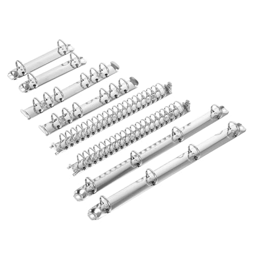 LOORGVEL Metall ringordner Langlebige Binder Spine Inserts für Lose Vielseitig Einsetzbar für Notizbücher Planer Büro und Schule Silberfarbene Ringe mit Innendurchmesser LOORGVEL Metall ringordner Langlebige Binder Spine Inserts für Lose Vielseitig Einsetzbar für Notizbücher Planer Büro und Schule Silberfarbene Ringe mit Innendurchmesser von LOORGVEL