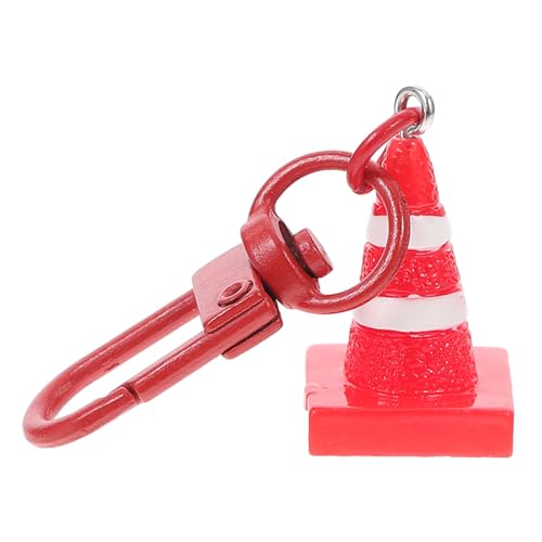 LOORGVEL Mini Verkehrskegel Schlüsselanhänger Resin Anhänger Rot Multifunktional Bag Charm für Bau party Outdoor Events Taschen Deko LOORGVEL Mini Verkehrskegel Schlüsselanhänger Resin Anhänger Rot Multifunktional Bag Charm für Bau party Outdoor Events Taschen Deko von LOORGVEL