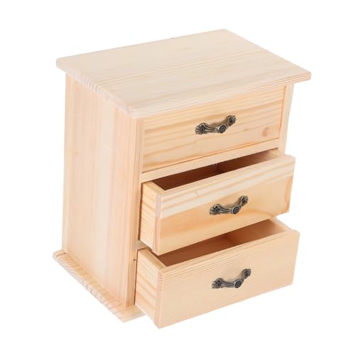LOORGVEL Miniatur Holz Schubladen Organizer mit Multifunktionale Schreibtischbox für Büro und Schmuck Nachhaltiger Puppenhaus Nachttisch für Kleine Aufbewahrung und Dekoration LOORGVEL Miniatur Holz Schubladen Organizer mit Multifunktionale Schreibtischbox für Büro und Schmuck Nachhaltiger Puppenhaus Nachttisch für Kleine Aufbewahrung und Dekoration von LOORGVEL