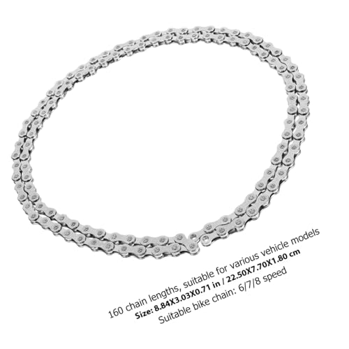 LOORGVEL Mountainbike Kette Glieder Robuste Carbonstahl Fahrradkette für Straßen Mountainbikes Langlebig Sicher und Leistungssteigernd von LOORGVEL