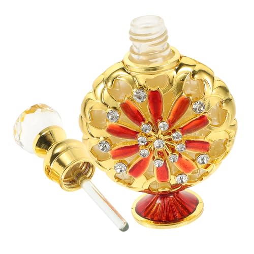 LOORGVEL Nachfüllbare Parfümflasche aus Langlebigem Glas Tragbarer Ätherischer Ölbehälter Leichtes Design Praktische Aufbewahrung für Reisen und Duftöle Elegant und Einfach zu Befüllen von LOORGVEL