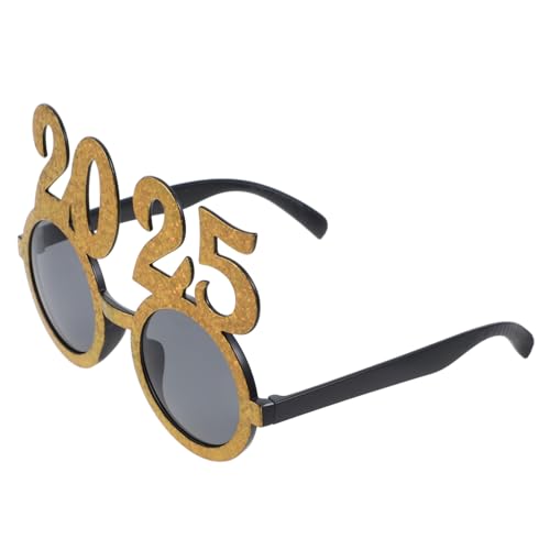 LOORGVEL Neujahrsbrille Stylische Partybrille Einzigartiges Design Festliche Foto Requisite Year Party Supply Lustige Silvester Brille von LOORGVEL