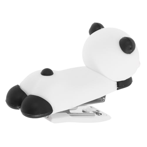 LOORGVEL Niedlicher Mini Panda Heftgerät Tragbar Kapazität Klammern Schüler Lehrer Büro Schreibtisch Organizer Spaßelement von LOORGVEL