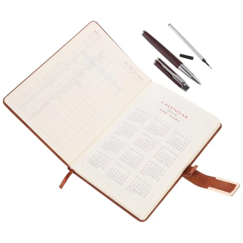 LOORGVEL Notizbuch Set PU Softcover mit Business Notizblock Stift Set Leichtes Tagesplaner Schreibheft für Büro Schule und Alltag Tragbares Retro Tagebuch für Notizen und Meetings LOORGVEL Notizbuch Set PU Softcover mit Business Notizblock Stift Set Leichtes Tagesplaner Schreibheft für Büro Schule und Alltag Tragbares Retro Tagebuch für Notizen und Meetings von LOORGVEL