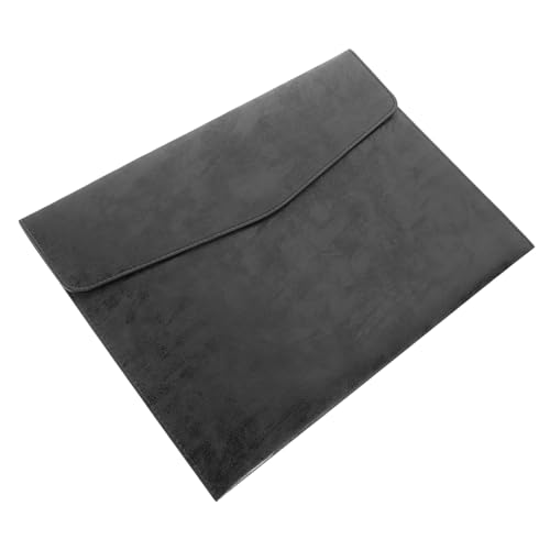 LOORGVEL PU Dokumentenmappe aus Hochwertigem Pu leder Großer Kapazität Professioneller Organizer für Büro und Reisen Leicht Tragbar Schützend und Praktisch für Dokumentenaufbewahrung von LOORGVEL