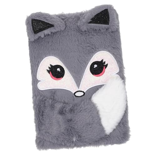 LOORGVEL Plüsch notizbuch mit Kuscheltier design Leichtes Tragbares Tagebuch für Mädchen Flauschiges Buntes Journal für Teens Vielseitiges Schreibheft für Tagebuch Reise Kreative Ideen von LOORGVEL