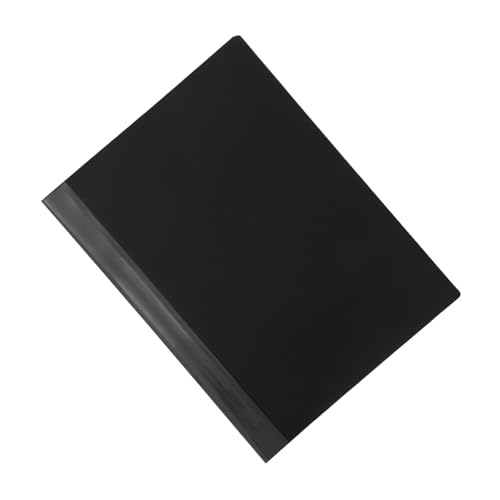 LOORGVEL Portfolio Ordner mit Transparenten Folien Robuster PP Material Dokumentenmappe Vielseitiger Präsentationsordner für Schule Büro Kunst Leicht und Tragbar Schwarzes Sammelalbum von LOORGVEL
