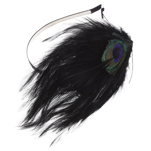 LOORGVEL Retro Haarschmuck Federn Haarreif Leicht Cosplay Headpiece Stirnband Damen Party Festival Accessoire von LOORGVEL
