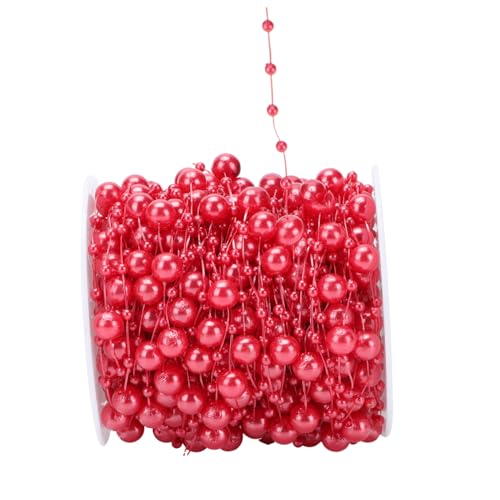 LOORGVEL Rote Abs Fischleine Perlengirlande Flexibel Leicht DIY Weihnachtsbaum Deko Party Fenster Schmuck Lichterkette Vielseitig Verwendbar LOORGVEL Rote Abs Fischleine Perlengirlande Flexibel Leicht DIY Weihnachtsbaum Deko Party Fenster Schmuck Lichterkette Vielseitig Verwendbar von LOORGVEL
