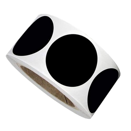LOORGVEL Runde PVC Kreidetafel Aufkleber Selbstklebend Wiederbeschreibbare Etiketten Sticker für Küche Büro Flaschen und Dosen Abreißbar und Langlebig Schwarz LOORGVEL Runde PVC Kreidetafel Aufkleber Selbstklebend Wiederbeschreibbare Etiketten Sticker für Küche Büro Flaschen und Dosen Abreißbar und Langlebig Schwarz von LOORGVEL