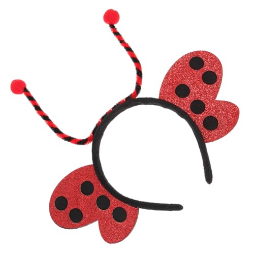 LOORGVEL Schmetterling Haarreif mit Flügeln Cartoon Stirnband für Mädchen Kostüm Zubehör für Geburtstagsfeiern Karneval und Aufführungen Verstellbar und Leicht Anzulegen von LOORGVEL