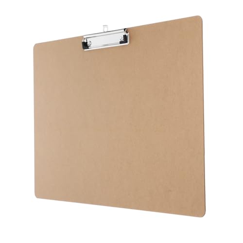 LOORGVEL Schreibbrett mit Horizontalem Clip Stabiles Leichtes Klemmbrett für Papierorganisation Wiederverwendbarer Dokumentenhalter für Büro Hotel und Unterwegs Robust und Langlebig von LOORGVEL