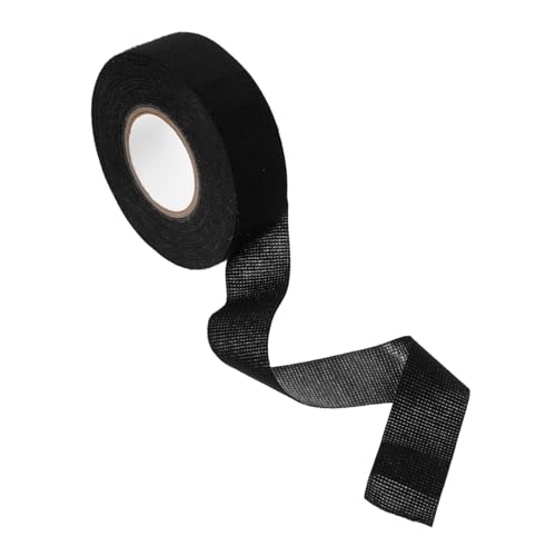 LOORGVEL Schwarzes Hitzebeständiges Auto klebeband Isolierendes Gewebeband mit Floraler Oberfläche für Elektrischen Kabelbaum Schützendes Dekoratives Isolierband für Fahrzeugverkabelung von LOORGVEL