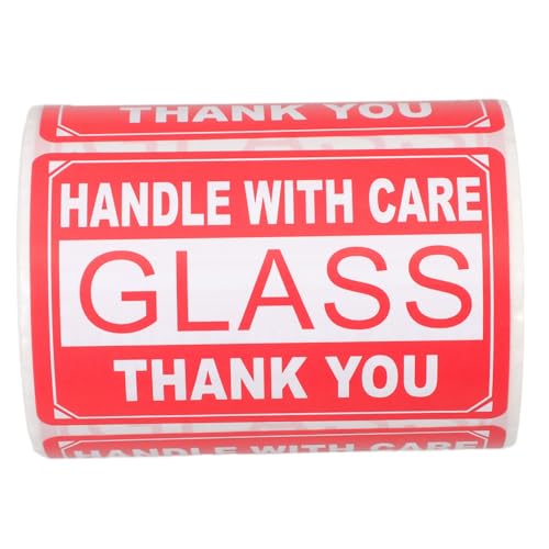LOORGVEL Selbstklebende Fragile Versandaufkleber Warnetiketten für Zerbrechliche Gegenstände Verpackung Kartons Praktische Haftetiketten für Pakete und Umzugskartons LOORGVEL Selbstklebende Fragile Versandaufkleber Warnetiketten für Zerbrechliche Gegenstände Verpackung Kartons Praktische Haftetiketten für Pakete und Umzugskartons von LOORGVEL