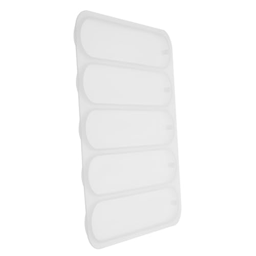 LOORGVEL Silikonform für Lesezeichen DIY Epoxidharz Gießform Ovaler Buchzeichenmacher Mehrfachform Flexibel Langlebig für Kristallharz Bastelarbeiten von LOORGVEL