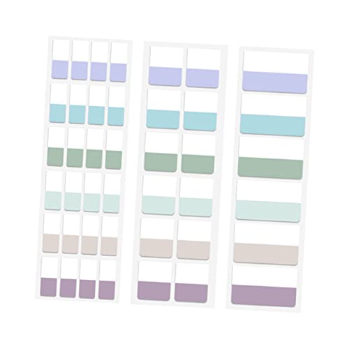 LOORGVEL Sticky Page Marker Pet Kunststoff Selbstklebend Teilig Pastellfarben Dünn Reißfest für Büro Schule Notizen Indexieren Markieren und Organisieren von LOORGVEL