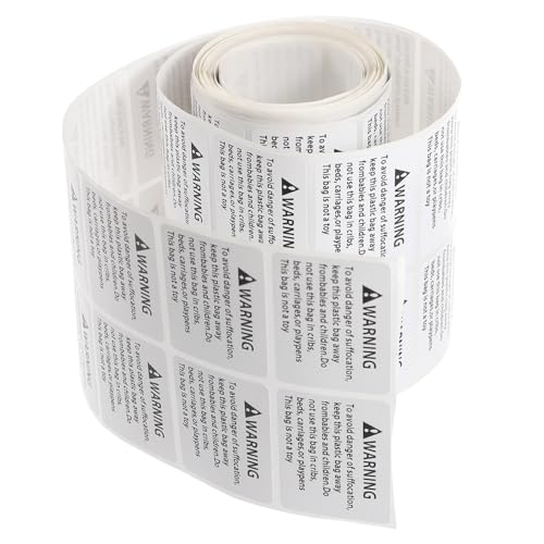 LOORGVEL Suffocation Warning Aufkleber Selbstklebend Warnetiketten für Plastiktüten Erstickungswarnung Haftetiketten für Verpackungen und Versand LOORGVEL Suffocation Warning Aufkleber Selbstklebend Warnetiketten für Plastiktüten Erstickungswarnung Haftetiketten für Verpackungen und Versand von LOORGVEL