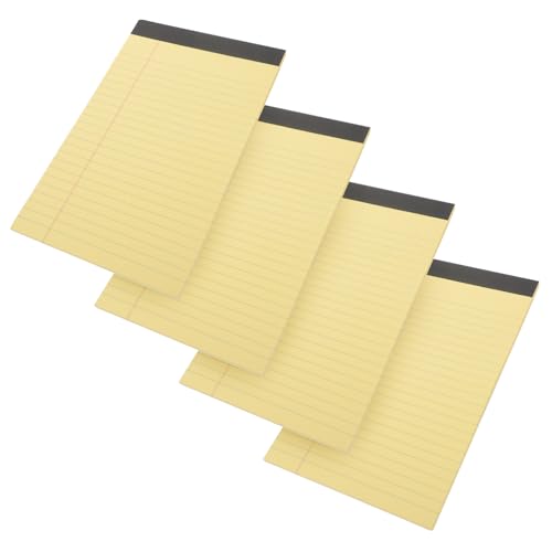 LOORGVEL Teiliges Gelber Legal Pad Notizblöcke Glattes Schreibpapier Abreißbare Blätter Praktischer Tagesplaner für Schüler Büro und Reisen Handliches Memo und Planer Notizbuch von LOORGVEL