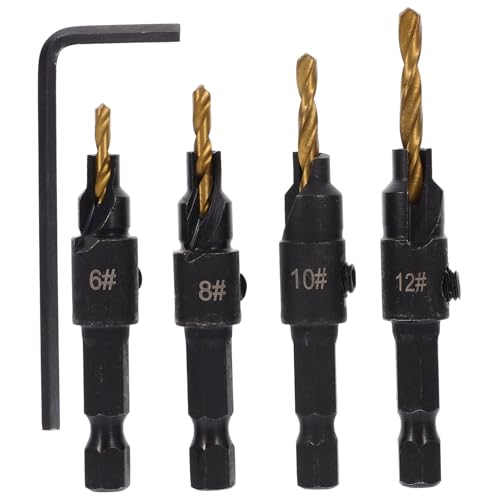 LOORGVEL Teiliges Holzbohrer Sechskantschaft Verschleißfest Hocheffizienter Holzspalter bohrer für Elektrowerkzeuge Robustes Metallmaterial für Präzises Holzbohren und Holzspalten LOORGVEL Teiliges Holzbohrer Sechskantschaft Verschleißfest Hocheffizienter Holzspalter bohrer für Elektrowerkzeuge Robustes Metallmaterial für Präzises Holzbohren und Holzspalten von LOORGVEL