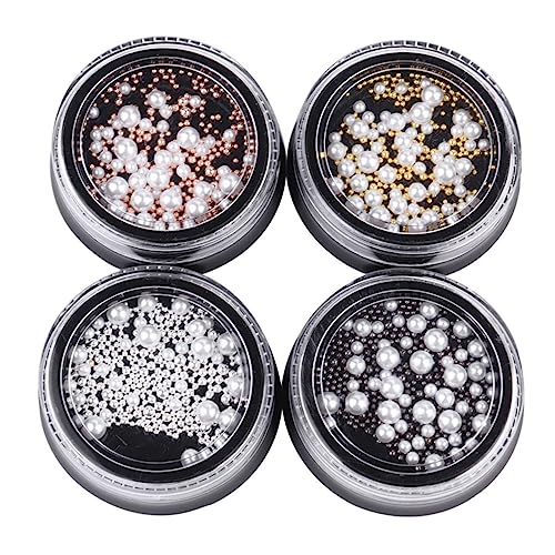 LOORGVEL Teiliges Nageldekorationsset mit Weißen Imitationsperlen und Edelstahlperlen Feine Verarbeitung für Maniküre Nagelkunst und DIY Geeignet für Frauen und Mädchen Vielseitig LOORGVEL Teiliges Nageldekorationsset mit Weißen Imitationsperlen und Edelstahlperlen Feine Verarbeitung für Maniküre Nagelkunst und DIY Geeignet für Frauen und Mädchen Vielseitig von LOORGVEL