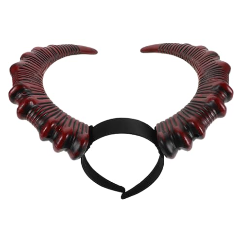 LOORGVEL Teufelshörner Haarreif Rot Halloween Kostüm Hörner Stirnband Party Tierkostüm Zubehör Unisex Festliche Kopfbedeckung Für Damen Herren Cosplay Karneval LOORGVEL Teufelshörner Haarreif Rot Halloween Kostüm Hörner Stirnband Party Tierkostüm Zubehör Unisex Festliche Kopfbedeckung Für Damen Herren Cosplay Karneval von LOORGVEL
