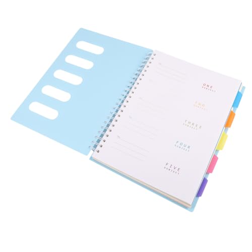 LOORGVEL Thick Spiral Notepad Lined Diary Journal Notebook für Studenten Glattes Schreibpapier Vielseitiges Notizbuch für Schule Arbeit Tagebuch und Reiseplanung von LOORGVEL