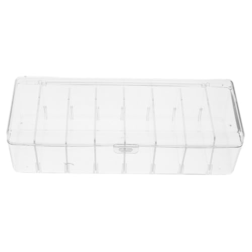 LOORGVEL Transparente Aufbewahrungsbox aus Kunststoff mit Verstellbaren Trennwänden Flexibler Organizer für Karten Ladekabel und Kleinteile Vielseitige Schreibtisch Organizer Box für LOORGVEL Transparente Aufbewahrungsbox aus Kunststoff mit Verstellbaren Trennwänden Flexibler Organizer für Karten Ladekabel und Kleinteile Vielseitige Schreibtisch Organizer Box für von LOORGVEL