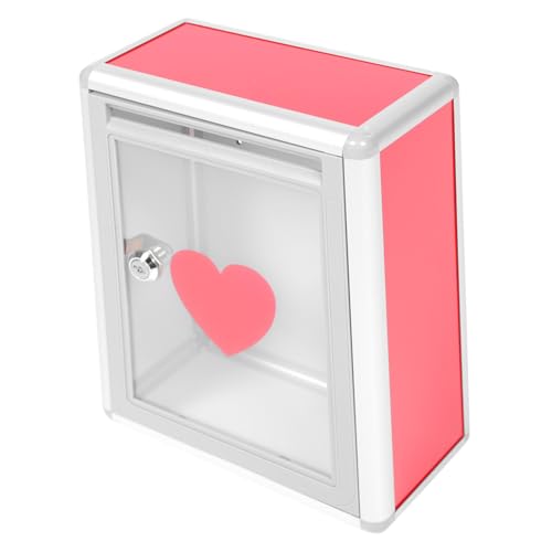 LOORGVEL Transparente Herzförmige Spendenbox mit Metall Schloss Vielseitiger Vorschlagskasten für Öffentliche Fundraising aktionen und Stabil für Organisationen und Gemeinnützige Zwecke LOORGVEL Transparente Herzförmige Spendenbox mit Metall Schloss Vielseitiger Vorschlagskasten für Öffentliche Fundraising aktionen und Stabil für Organisationen und Gemeinnützige Zwecke von LOORGVEL