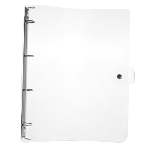 LOORGVEL Transparente Ringbuch Hülle aus Robustem Kunststoff Lose Notizbuch Hülle mit Löchern Schmutzabweisend und Stabil für Schule Büro und Persönlichen Gebrauch von LOORGVEL