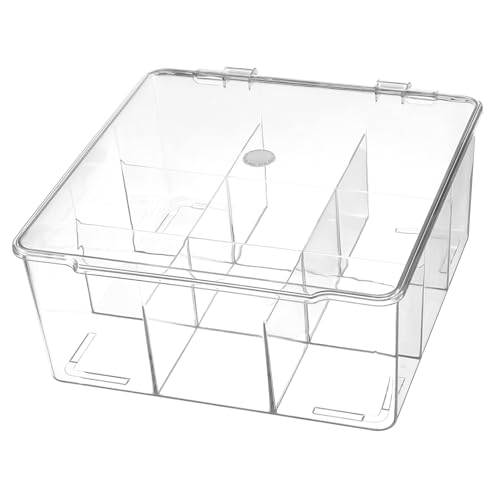 LOORGVEL Transparente Sortierbox mit Fächern und Deckel Vielseitige Kunststoff Aufbewahrungsbox für Kleinteile Schmuck und Bastelbedarf Stabile Organizer Box für Werkstatt und Haushalt LOORGVEL Transparente Sortierbox mit Fächern und Deckel Vielseitige Kunststoff Aufbewahrungsbox für Kleinteile Schmuck und Bastelbedarf Stabile Organizer Box für Werkstatt und Haushalt von LOORGVEL