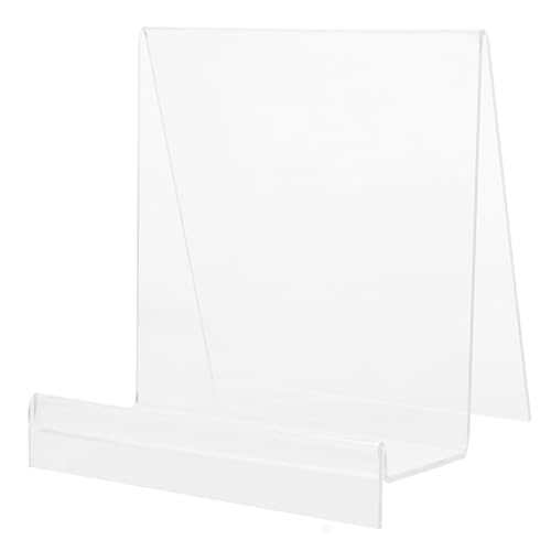 LOORGVEL Transparenter Bücherständer Buchhalter Vielseitiger Leseständer für Bücher Magazine Stabiler Displayhalter für Büro Büroregal LOORGVEL Transparenter Bücherständer Buchhalter Vielseitiger Leseständer für Bücher Magazine Stabiler Displayhalter für Büro Büroregal von LOORGVEL