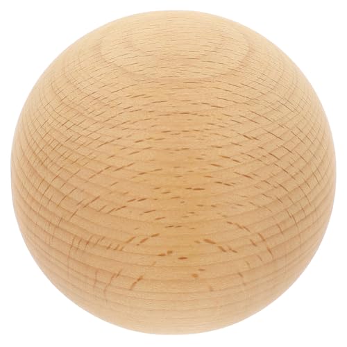 LOORGVEL Unbehandelte Holzkugel DIY Dekoration Mini Holz Bastelball zum Bemalen Glatte Oberfläche Stabiles Holz Geschenkidee für Ostern und Tischdeko von LOORGVEL