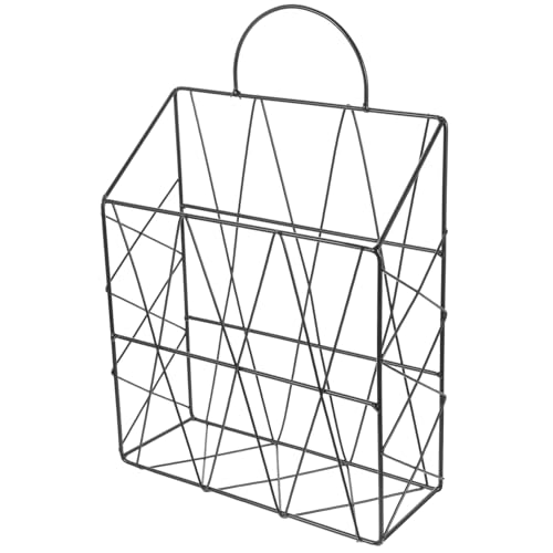 LOORGVEL Wandhängender Zeitschriftenhalter aus Verschleißfester Bücherorganizer Dekorativer Aufbewahrungskorb mit Großer Kapazität für Büro und Wohnzimmer Stilvoller Wandregal Organizer von LOORGVEL