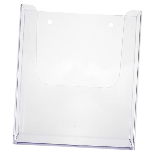 LOORGVEL Wandmontierter transparenter Prospekthalter mit Bohrlöchern Wandordnerhalter für Büro Aufbewahrung und Organisation als Stehsammler für Broschüren Zeitschriften und Dokumente LOORGVEL Wandmontierter transparenter Prospekthalter mit Bohrlöchern Wandordnerhalter für Büro Aufbewahrung und Organisation als Stehsammler für Broschüren Zeitschriften und Dokumente von LOORGVEL