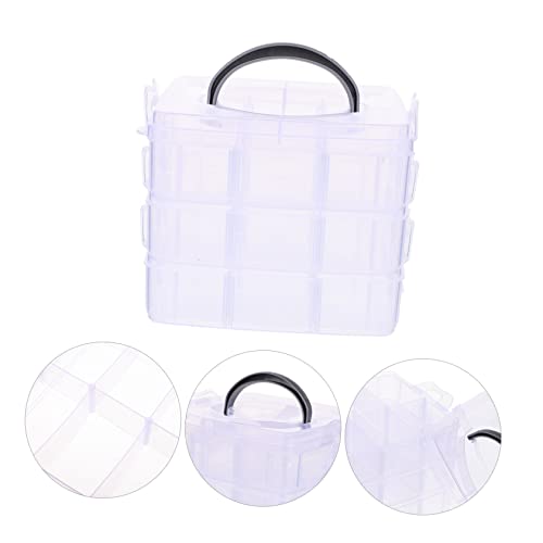 LOORGVEL Washi Tape Organizer Aufbewahrungsbox Transparent Mehrschichtig Sortierbox Kreative Lagerbox für Bastelzubehör und Kleinteile mit Stabilem Leichtem Design von LOORGVEL